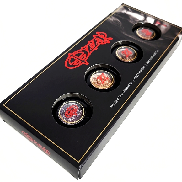 Rock & Roll Beauty Ozzy Osbourne Metal Flake Eyeshadow Kit of 4 NIB - Picture 5 of 14